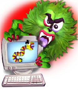Virus,gusanos y 'spam': los principales riesgos de Internet (Ilustración: Miguel Cerro)