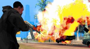 Imagen del controvertido videojuego GTA