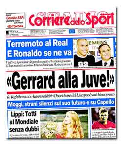 Portada del 'Corriere dello Sport'.