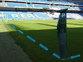 parquímetro en el Bernabéu.