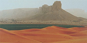 Imagen del desierto en Arabia Saudi (Wikipedia).