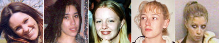 Fotos de las cinco víctimas.