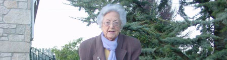 María Amelia, en una foto publicada en su blog A mis 95 años.