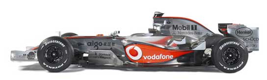 Vista lateral del McLaren.