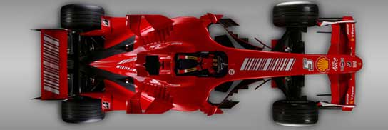 Vista desde arriba del Ferrari.