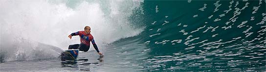 Kelly Slater, una de las grandes estrellas del surf.