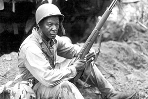 Soldado negro de la II Guerra Mundial