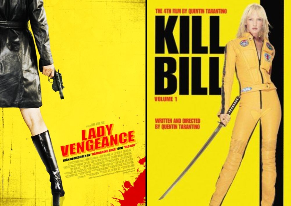 Posters de 'Sympathy for lady vengeance' y 'Kill Bill 2'