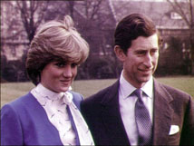 Los príncipes Carlos y Diana.