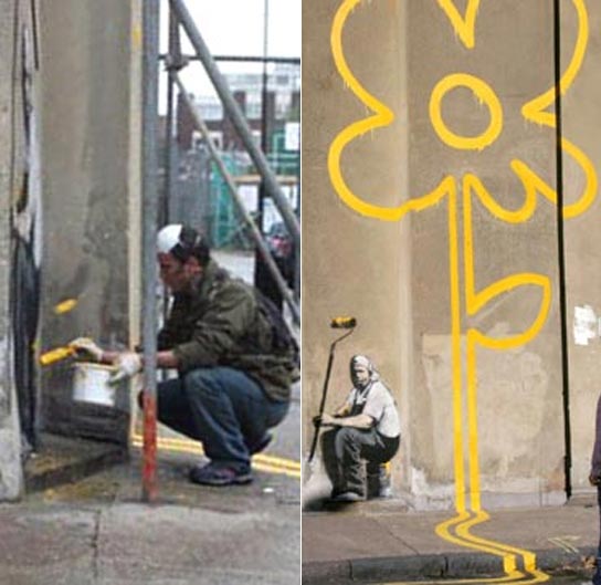 El grafitero Banksy