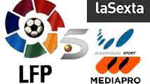 Iconos AVS, Mediapro, LFP y sexta y telecinco