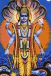 La divinidad india Vishnu