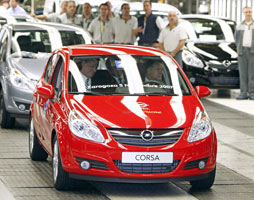 Opel Corsa en la planta de Figueruelas