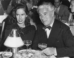 Charles Chaplin y Oona O'Neill.