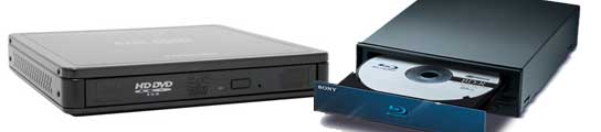 Grabadora de HD DVD y grabadora de Blu-ray