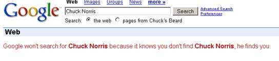 Aquí te lleva Google si pinchas en Chuck Norris. (FOTO: GOOGLE)