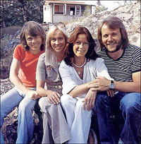 Los componentes del grupo ABBA.