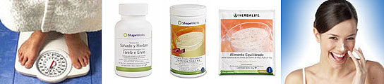 Imágenes de productos de 'Herbalife' obtenidos de la web de la marca.