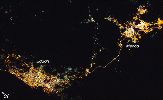 Ciudades de noche, La Meca
