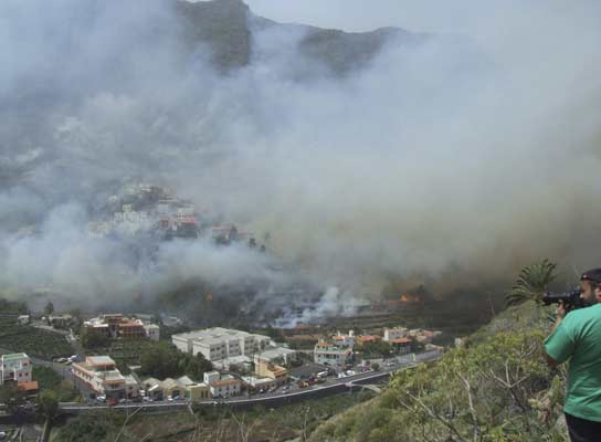Incendio en La Gomera