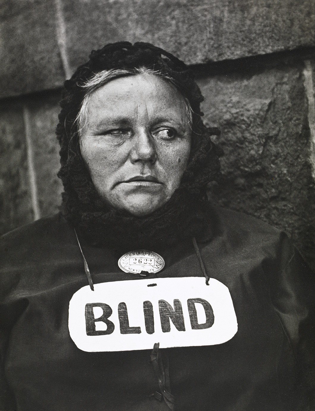 <p><em>Mujer ciega, Nueva York (</em><em>Blind Woman, New York)<br />
</em>1916<br />
Plata en gelatina<br />
Colecciones Fundación MAPFRE<br />
© Aperture Foundation Inc., Paul Strand Archive</p>
