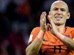 El jugador de la selecci&oacute;n de Holanda Arjen Robben.