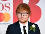 El cantante Ed Sheeran en la alfombra roja de los premios 'Brit', en febrero de 2018.
