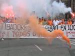 Imagen de archivo de la huelga de estibadores en Bilbao.