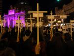 Manifestaci&oacute;n en Valencia contra la violencia de g&eacute;nero.