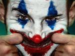 Rub&eacute;n Garc&iacute;a, jugador de Osasuna, pintado del Joker.
