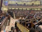 Vista general del hemiciclo del Congreso de los Diputados durante el discurso del rey Felipe VI en la Solemne Sesi&oacute;n de Apertura de la XIV Legislatura, en Madrid (Espa&ntilde;a), a 3 de febrero de 2020.