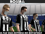 Jugadores con mascarilla en la &uacute;ltima actualizaci&oacute;n del 'PES' oficioso, que se juega en Brasil.