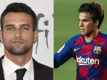 El actor Jes&uacute;s Castro y el futbolista Riqui Puig, del FC Barcelona