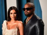 Kanye West y Kim Kardashian, en la fiesta de los Oscar 2020.