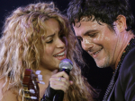 Shakira y Alejandro Sanz, durante un concierto en Buenos Aires, Argentina.