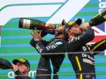 Hamilton, Verstappen y Ricciardo, en el podio del GP de Eifel