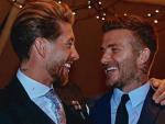 Sergio Ramos y David Beckham, en la boda del primero