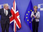 El primer ministro brit&aacute;nico, Boris Johnson, y la presidenta de la Comisi&oacute;n Europea, Ursula von der Leyen, en Bruselas.