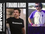 Fernando Alonso, con Finetwork, uno de sus nuevos patrocinadores