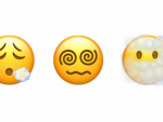 Los nuevos emojis de Apple incluyen una cara tosiendo.
