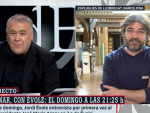 Antonio Garc&iacute;a Ferreras y Jordi &Eacute;vole, en 'Al rojo vivo'.