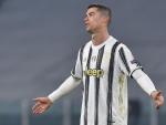 Cristiano Ronaldo, al finalizar el partido de octavos de final de la Liga de Campeones entre la Juventus y el Oporto.