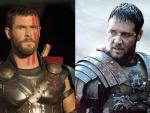 Chris Hemsworth (Thor) y Russell Crowe (Maximus)