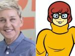 Ellen DeGeneres y Velma, de 'Scooby-Doo'.