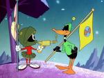El Pato Lucas y Marvin el Marciano en el corto 'Duck Dodgers' de Looney Tunes.