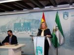 La alcaldesa de Marbella (M&aacute;laga), &Aacute;ngeles Mu&ntilde;oz, en rueda de prensa