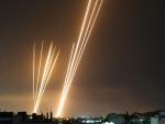 Cohetes disparados por Ham&aacute;s desde Gaza.
