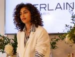 Mina El Hammani en el evento de presentaci&oacute;n como embajadora de Guerlain.