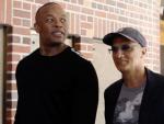 El rapero Dr. Dre y el empresario Jimmy Iovine.