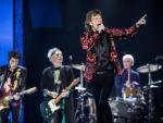Mick Jagger, Charlie Watts, Ron Wood y Ketih Richards, componentes de los Rolling Stones, act&uacute;an en Par&iacute;s en 2017.